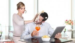 Jealousy anger reaction at home